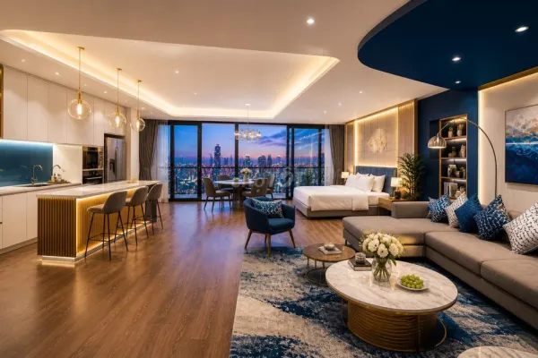 Квартира, 3 спальни · 200 м²