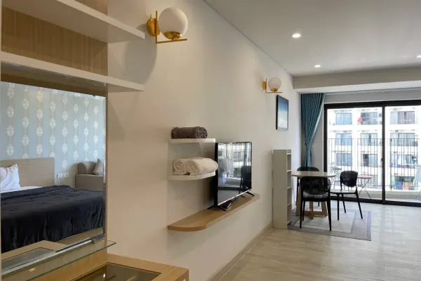 Студия, 1 спальня · 51 м²