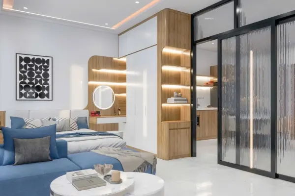 Студия, 1 спальня · 40 м² 3