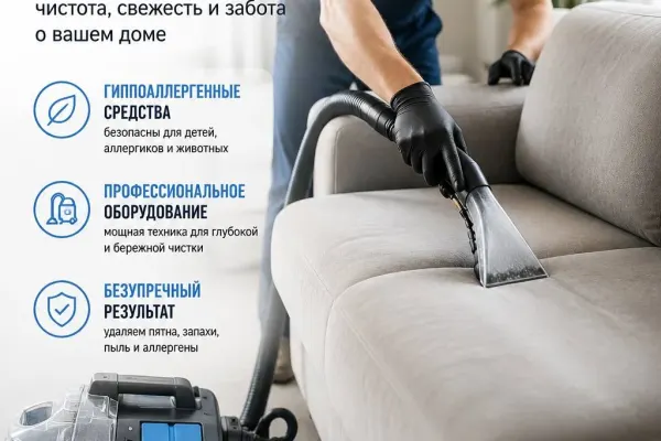 Профессиональный клининг мягкой мебели