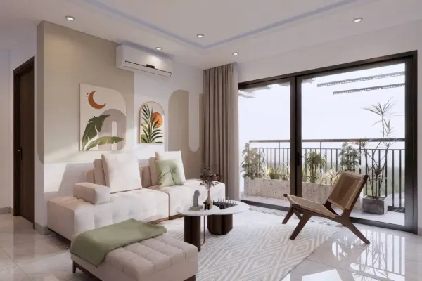 Квартира, 2 спальни · 65 м²