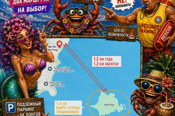 Командный заплыв на остров Hòn Rùa (Черепаший остров)