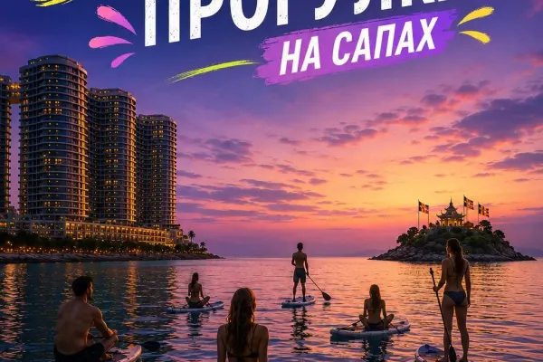 SUP-прогулка на закате