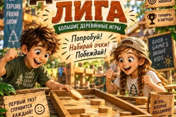 Easy Game League: турнир по деревянным играм для детей