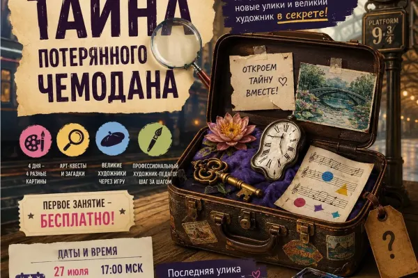 Онлайн арт-лагерь «Тайна потерянного чемодана»