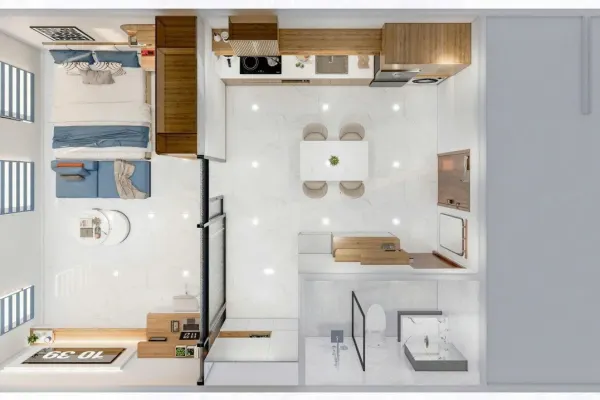 Квартира, 1 спальня · 40 м²
