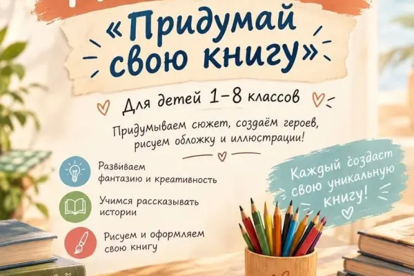 Книжный клуб «Vikiчтение» — мастер-класс «Придумай свою книгу!»
