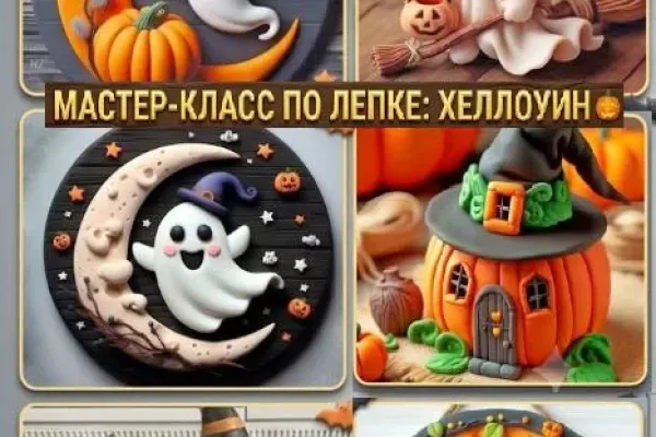 Хеллоуинская лепка из глины