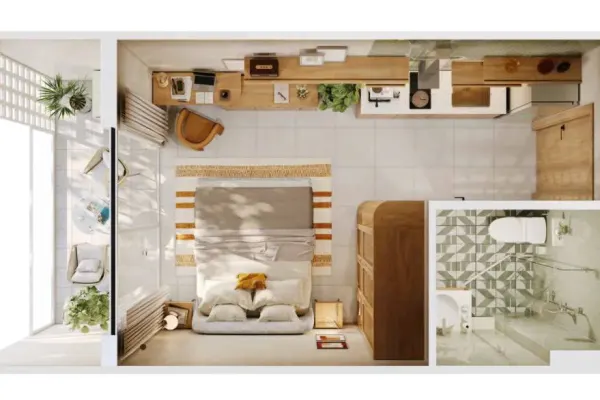 Apartment, 2 спальни, 70.00 м² 4