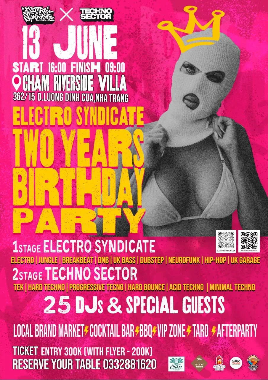 ELECTRO SYNDICATE 2 years BiRTHDAY PARTY
