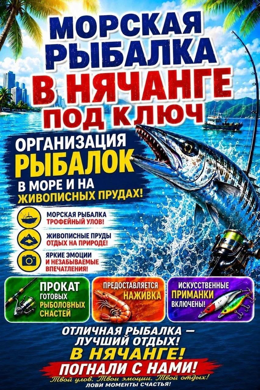 Организация рыбалки в Нячанге