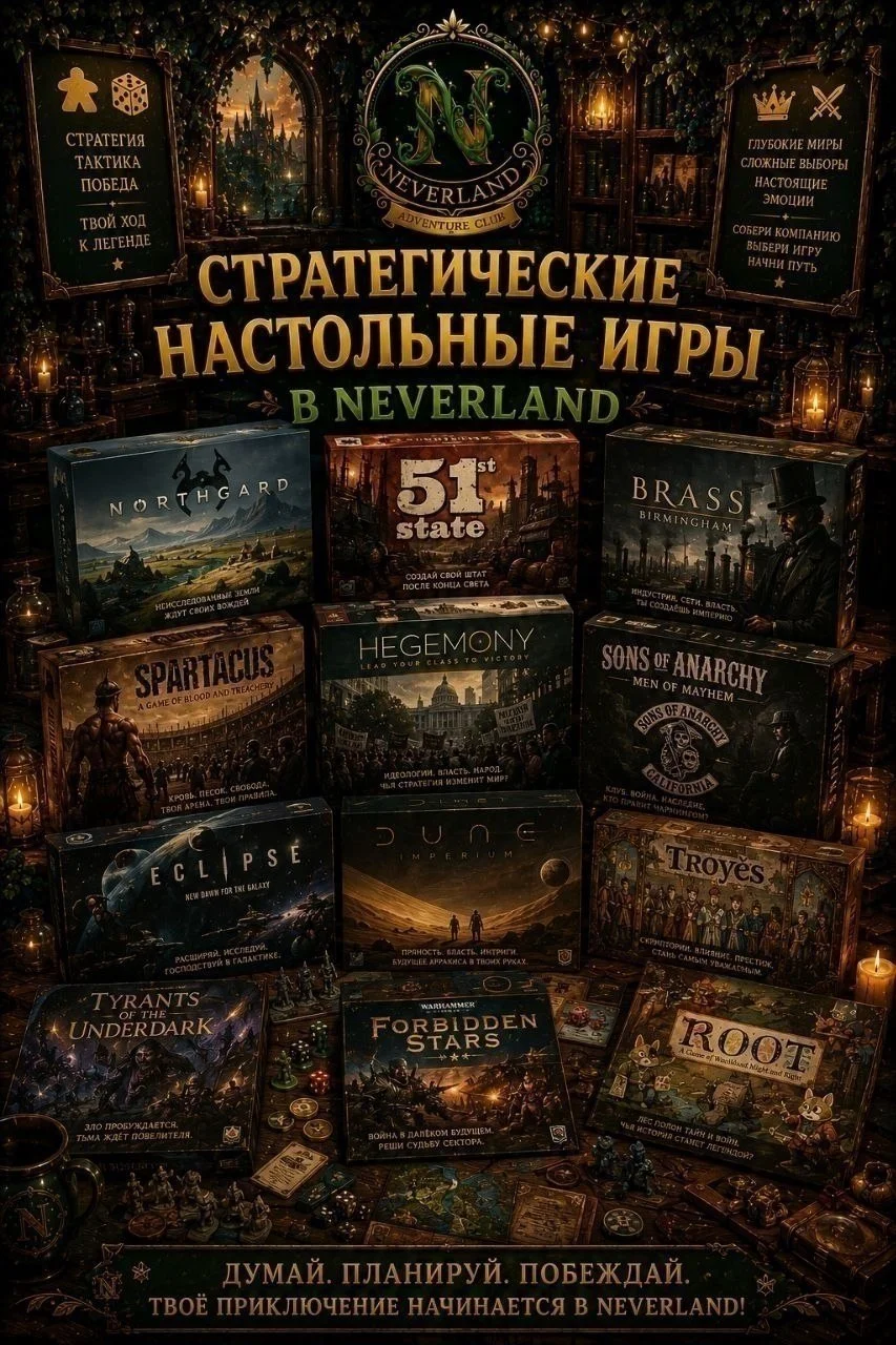 День настольных игр в клубе NEVERLAND 3