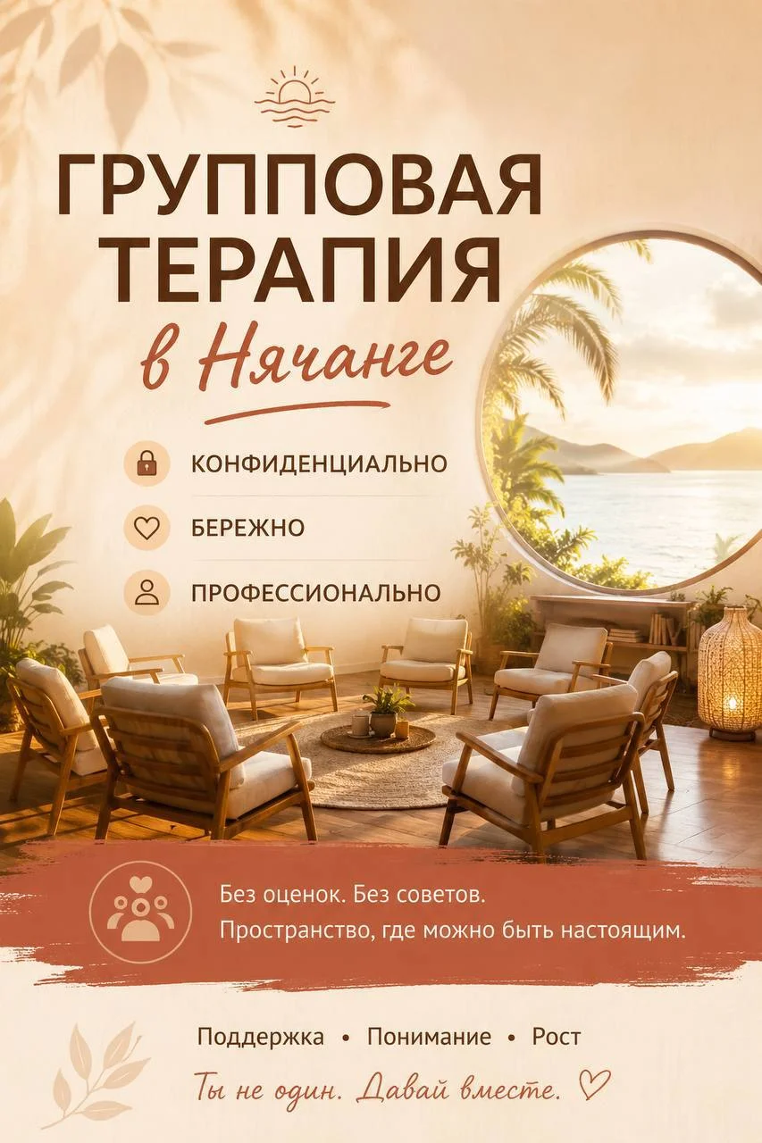 Групповая терапия офлайн в Нячанге