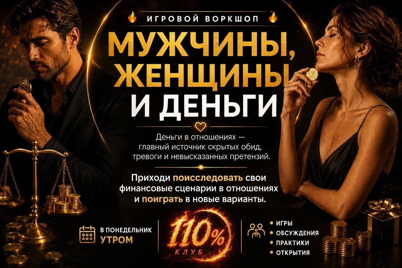Игровой воркшоп «Мужчины, женщины и деньги»