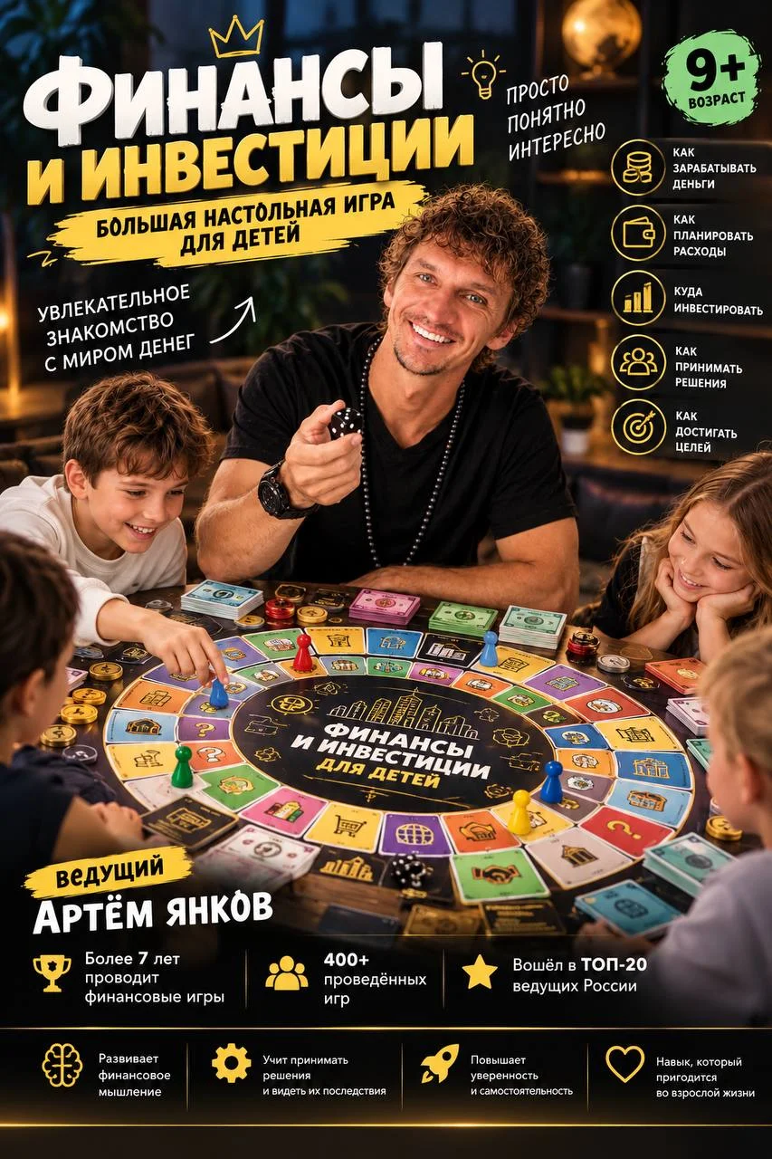 Артём Янков — детская финансовая игра «Финансы и инвестиции»