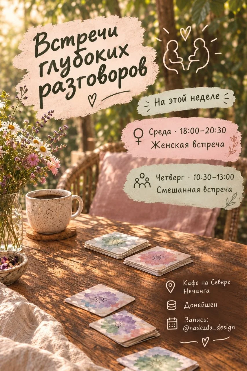 Встречи глубоких разговоров (Надя, психолог)