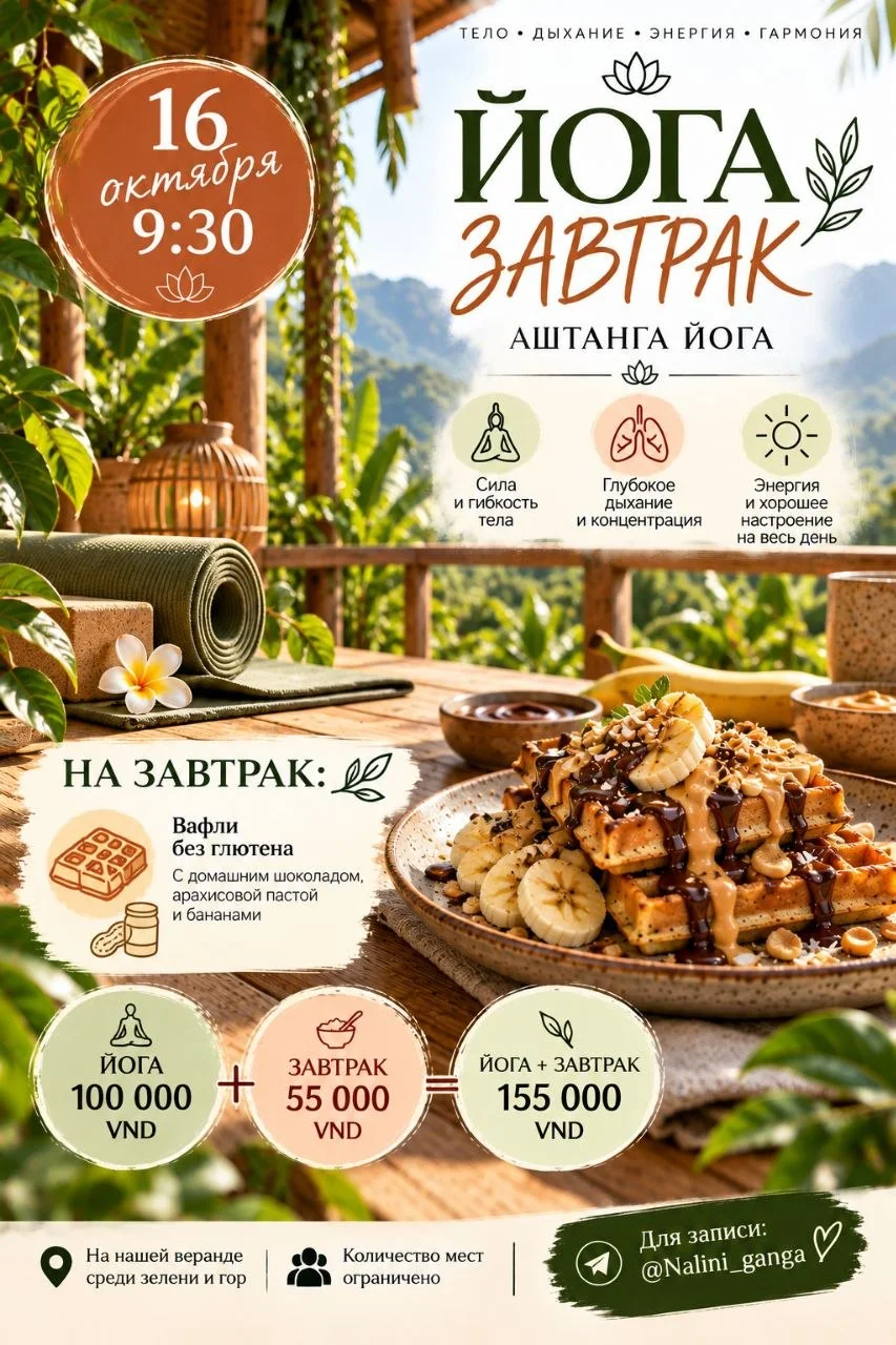 Йога-завтрак на веранде — Аштанга-йога