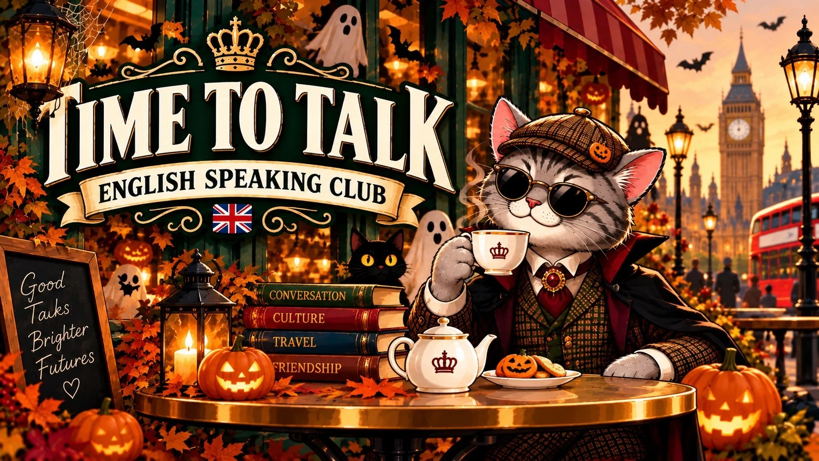 TIME TO TALK — встреча разговорного клуба английского (Halloween edition)