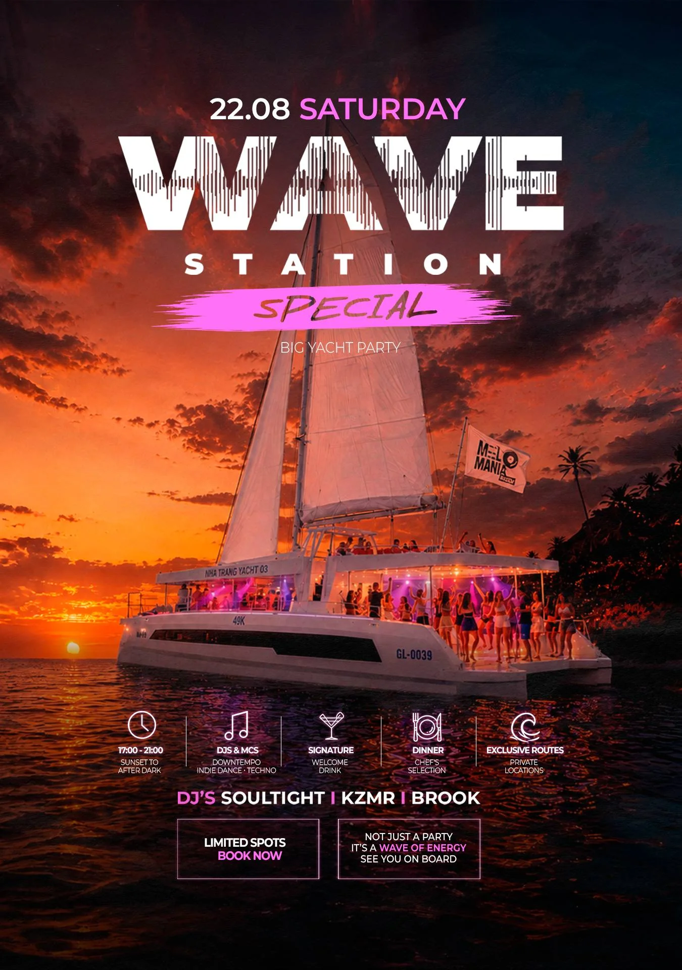 WAVE STATION 22/08 special yacht party