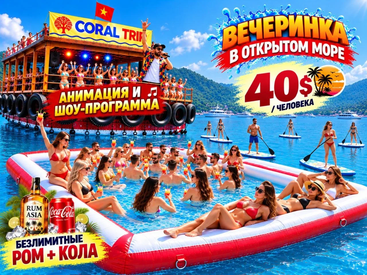 CORAL TRIP — Морская вечеринка в открытом море
