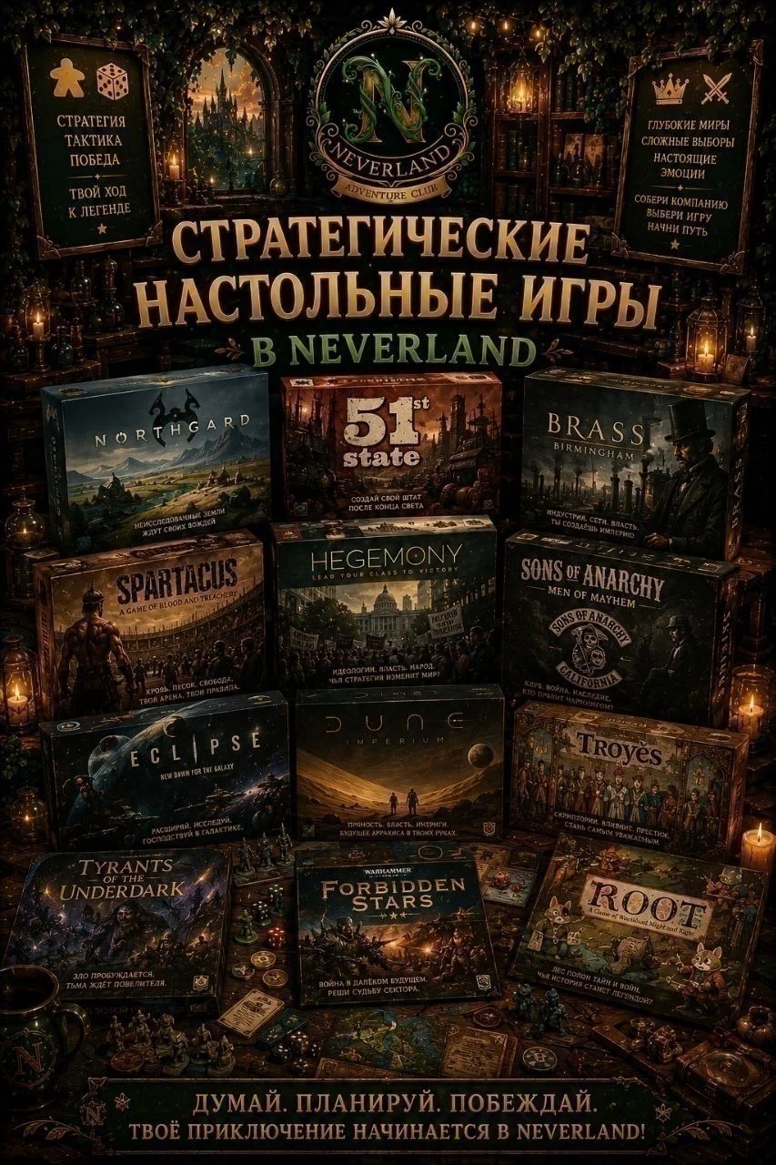 Клуб настольных игр NEVERLAND 3