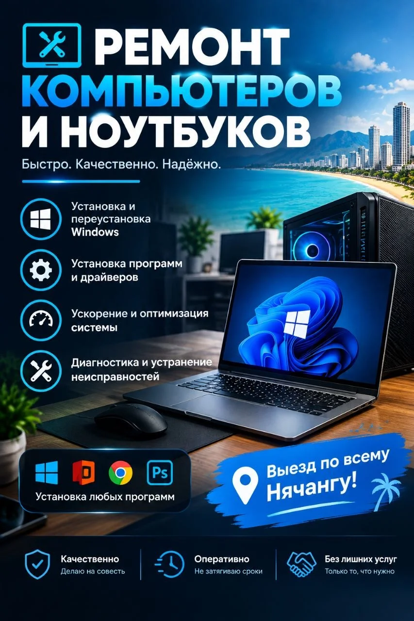 Ремонт компьютеров и ноутбуков